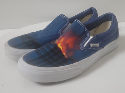 Vans Classic Navy Slip On Big Reveal Shoes 721454 Men's 6.5 ~ Women's 8
