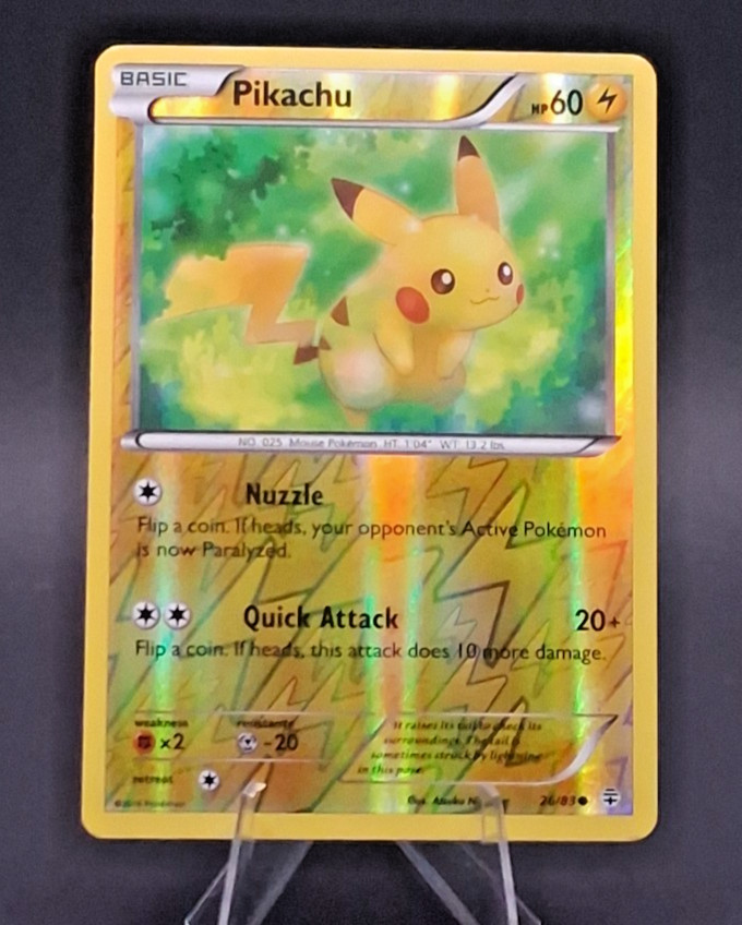 Pikachu 26/83 Generations REVERSE HOLO Pokemon Card 2016 20th Anniv. NM/LP