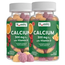 YUM-VS Calcium 500mg Vitamin D3 - Raspberry &...