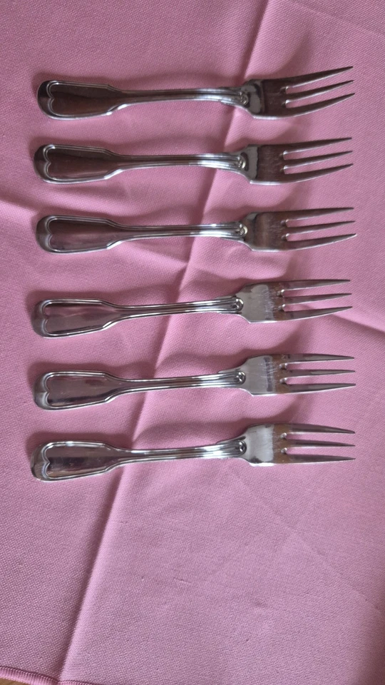 BSF Kuchengabeln Augsburger Faden Edelstahl 18/8, 6 Stück