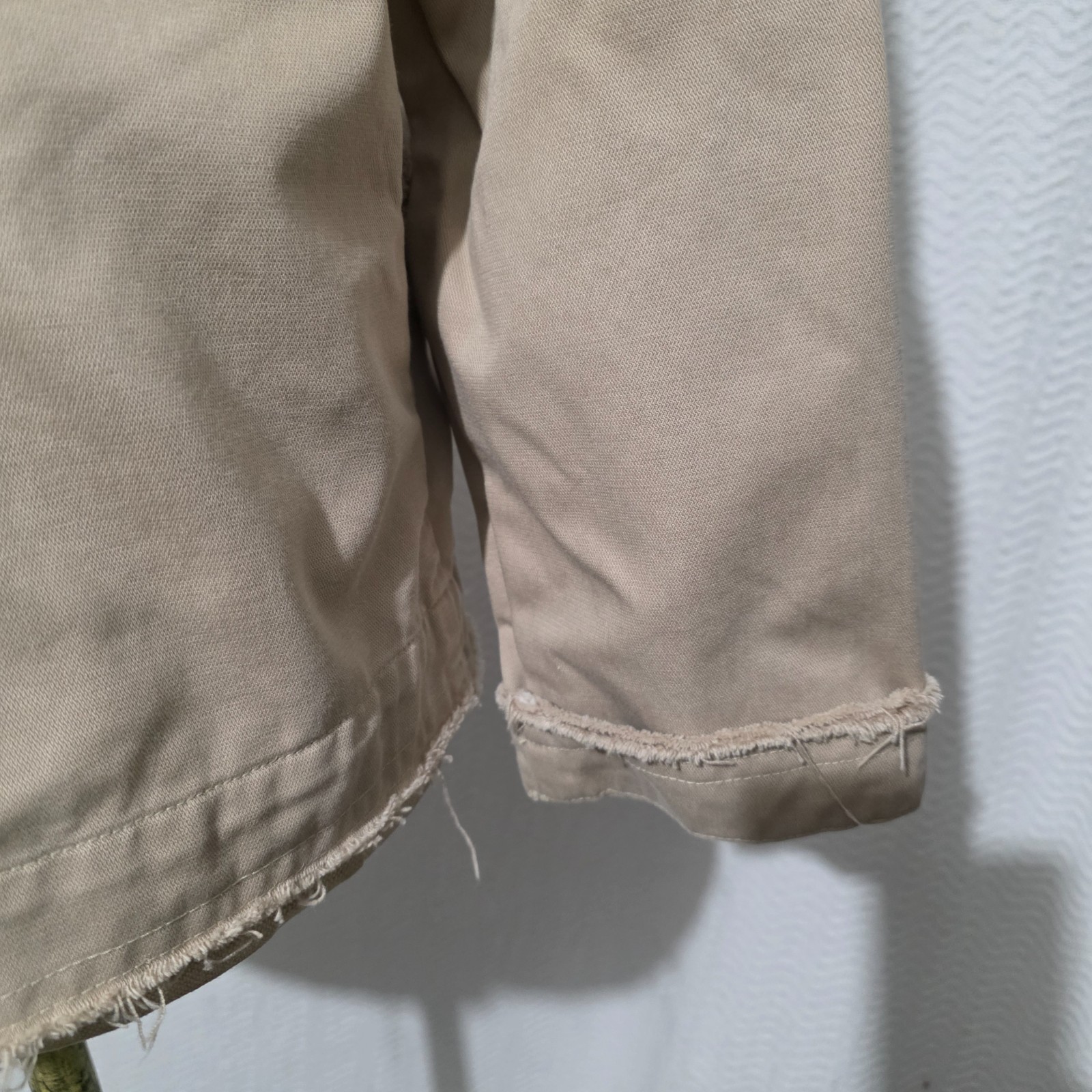 Chico's  Beige JACKET  Threads  Pattern Cotton Bl… - image 14