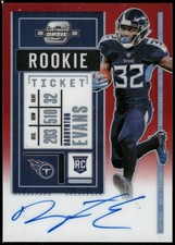 2020 Panini Contenders Optic #133 Darrynton Evans Red #/199