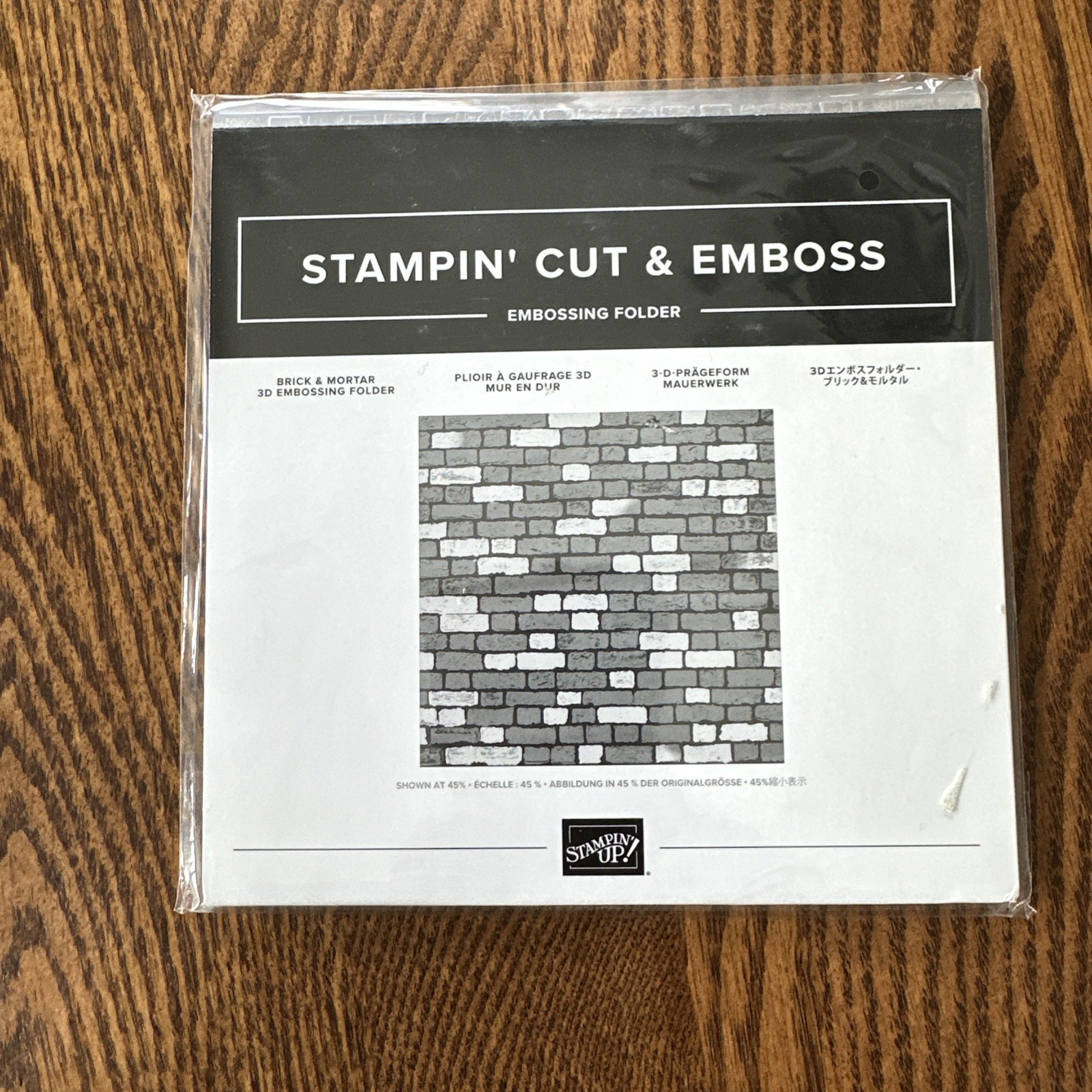 BRICK & MORTAR 3D Embossing Folder Stampin Up Texture A23