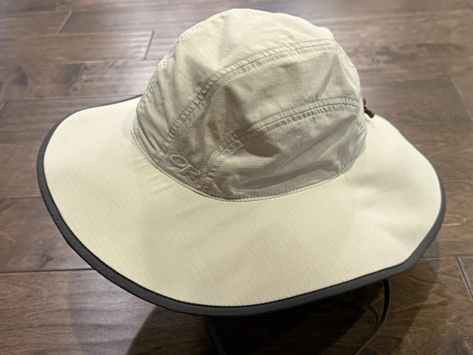 Sombrero Outdoor Research O Mujer Beige Oasis Protección Solar Salmuera Ancha Talla S PEQUEÑO Foto 3 de 4