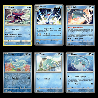 6x Kyogre Lot Palafin Finizen 53.0 Sun Moon Cosmic Eclipse Pokemon Cards  Set TCG