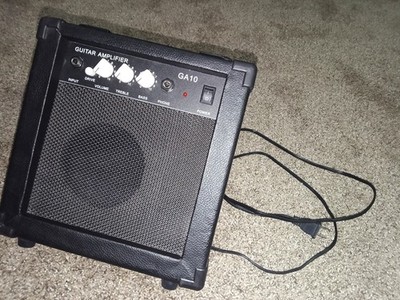 GA10 Guitar Amplifier Portable Practice Amp Black 10W Workable Condition