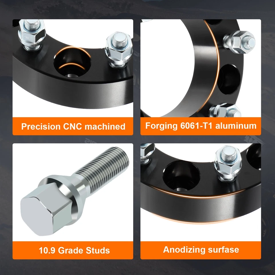 2Pcs Wheel Spacers 1.5" For Nissan Titan Pickup Armada Frontier Pathfinder 6x5.5 - Image 3 of 4