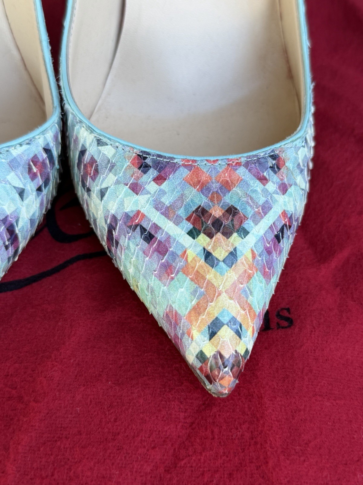 Christian Louboutin Multicolor Python Pigalle Fol… - image 9