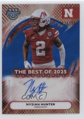 2025 Bowman U Best of Blue Refractor 102/150 Nyziah Hunter #BOA-NHU Auto 0e6p