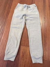 Hurley Boys Gray Fleece Jogger Pants M 10/12 Drawstring Elastic Waist