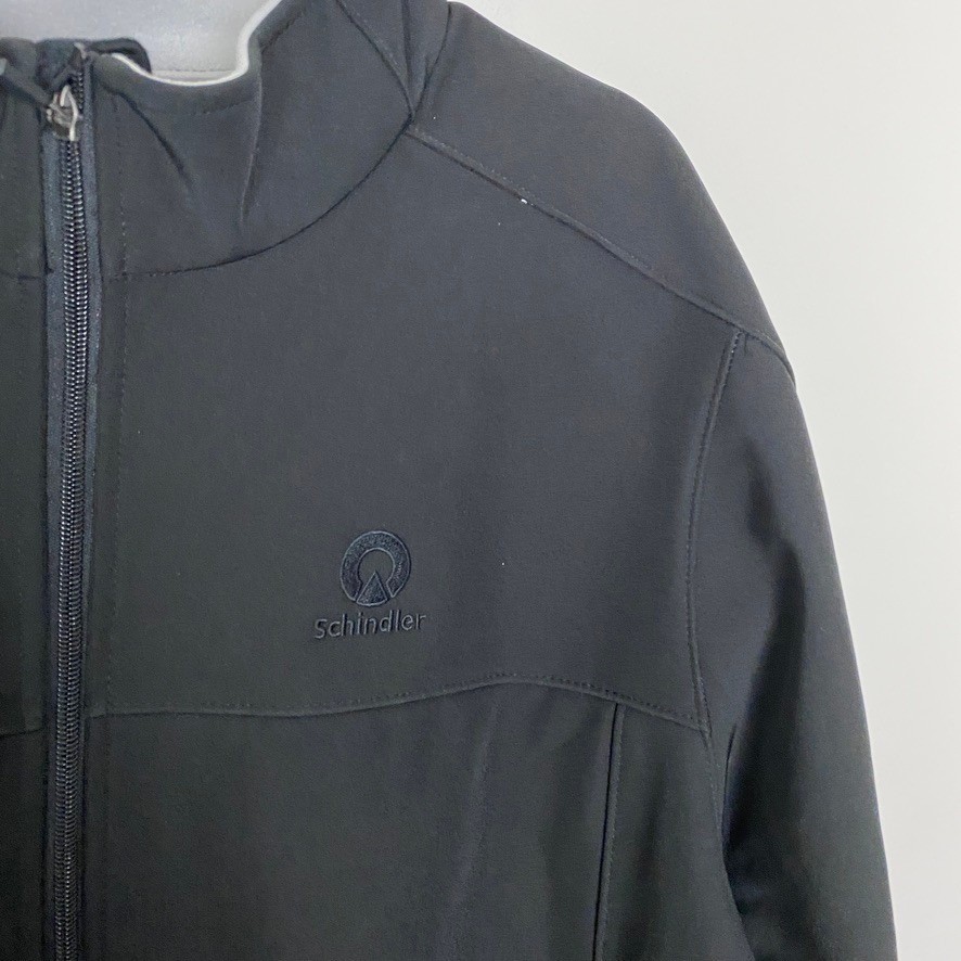 Schindler Elevator Charles River Mens XL Black Soft Shell Jacket Water Resistant
