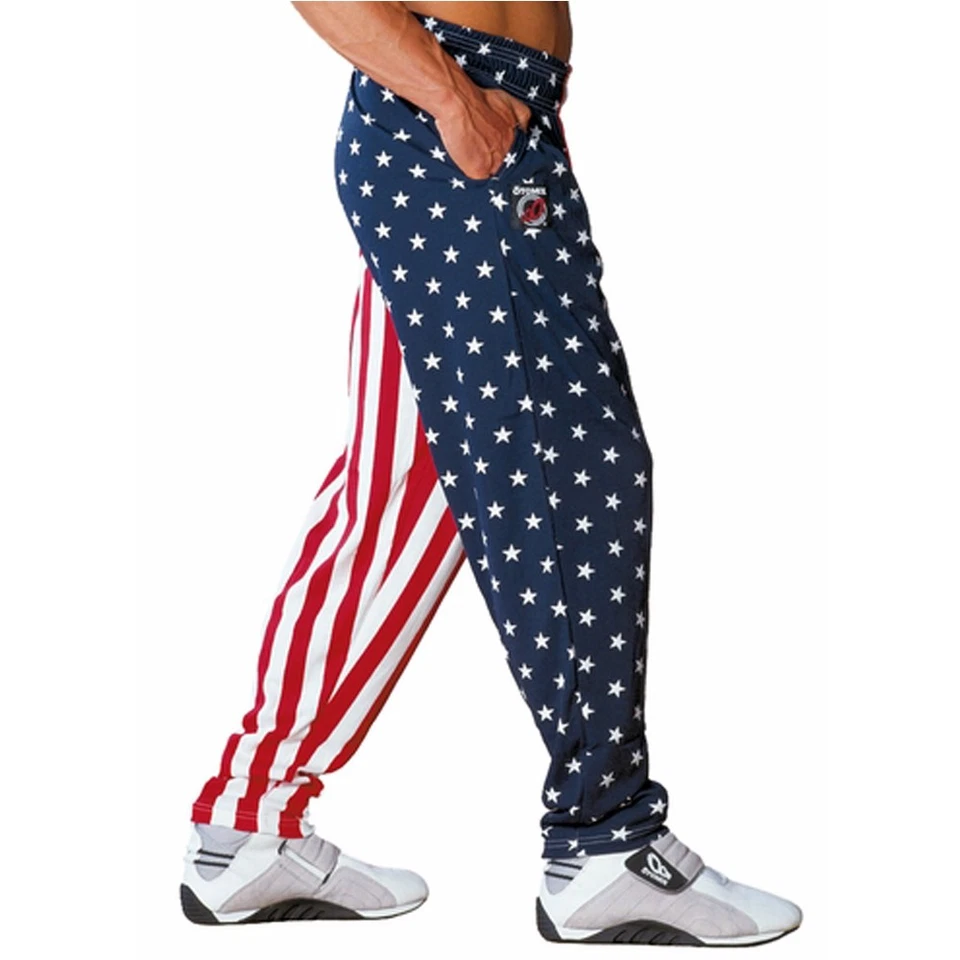 Pantalones de entrenamiento Otomix bandera americana pantalones holgados musculación manguera ropa de gimnasio