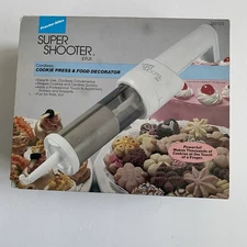 Cookie Press Super Shooter Plus, Cordless.  Bake Cookies With Ease