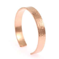 10mm Wide Hammered Copper Cuff Bracelet By John Brana Handmade Jewelry 100 U...