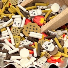 Polymer Clay Sprinkles Inclusions Campfire S'mores Marshmallow 20g/.75oz