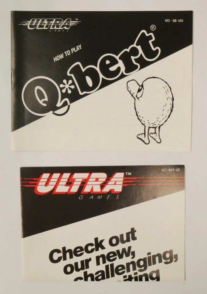 Qbert Q Bert Nintendo, 1985 - NES CIB Complete Great Condition - TESTED - Image 4 of 4