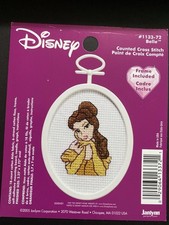 Disney Princess Belle Counted Cross Stitch Kit- Beauty  the Beast