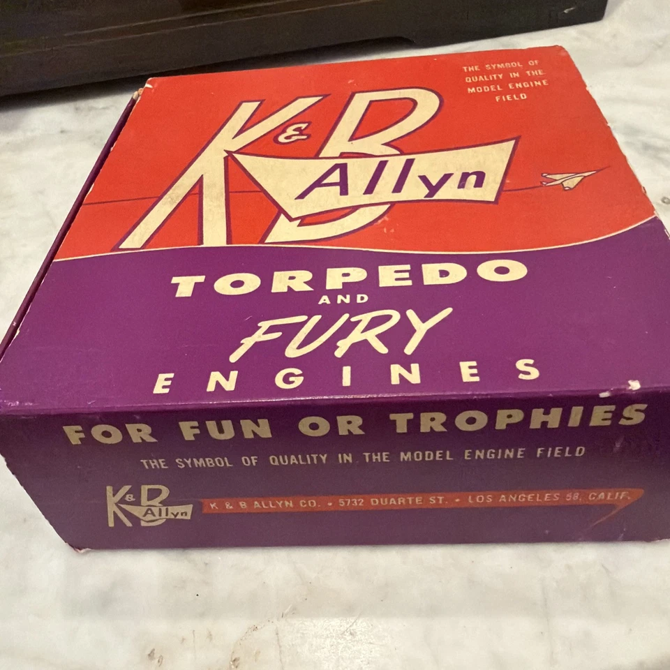 K&B Allyn Torpedo Fury .19 Model Airplane Engine , Contents Look New - Image 2 of 4