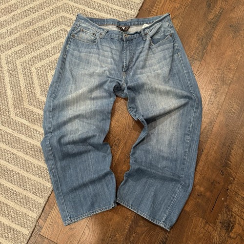 Vintage Lucky Brand Jeans Robertson Straight Leg 165 Blau Baggy Y2K 2000er Herren 38 - Bild 2 von 12