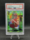 2024 Panini Prizm Premier Jerseys Jayden Daniels #PJ-JDS Neon Green Pulsar PSA 8
