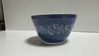 PYREX Colonial Mist Mixing Bowl  401 Blue With White Flowers Mint Vintage