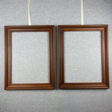 Pair Vintage MCM All Wood Picture Frames Fit ...