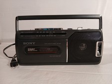 Vintage SONY CFM-140 II Radio Cassette Boombox with Cord - For Parts - Powers On
