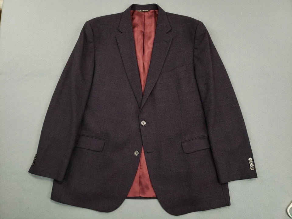 Abrigo deportivo Jack Victor para hombre 50L lana dos botones doble ventilación tejido tic púrpura Foto 2 de 4