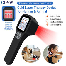 25 Diodes Cold Laser Therapy Device Class 4 Adjustable Power 0-2500mW for Human