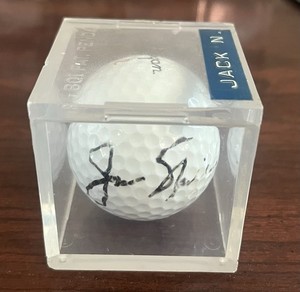 Jack Nicklaus Autographed Golf Ball Golden Bear *read