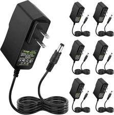 Facmogu 5V 2A 10W DC Power Supply Adapter (6 Pack), Wall Plug 6 Pack 