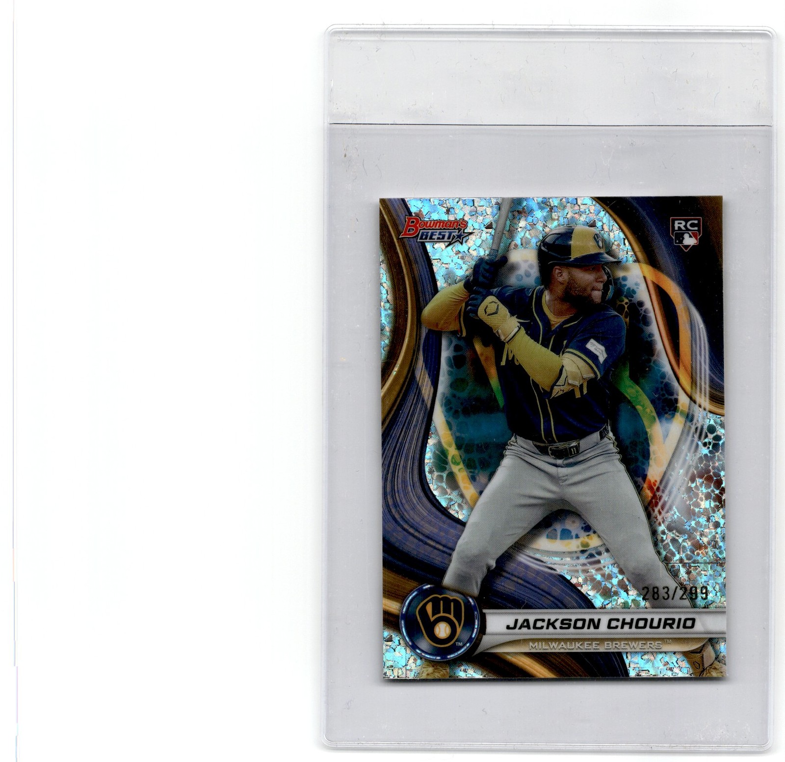 2024 Bowman's Best Mini Diamond Refractor Jackson Chourio Rookie #283/299