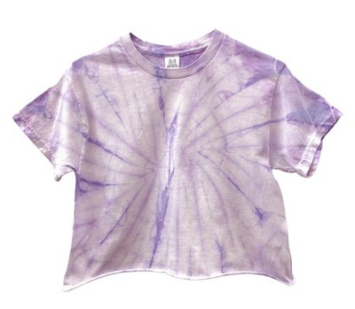 Lavender Tie Dye Unisex Cropped Tee