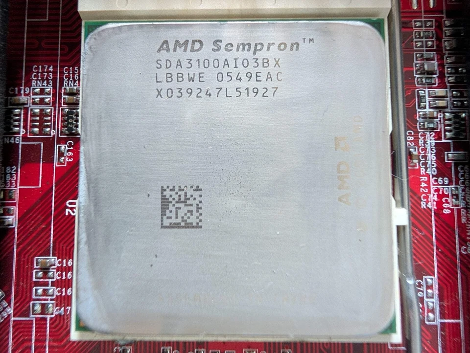 MSI K9N SLI Platinum Motherboard MS-7250 Socket AM2 DDR2 (w/ Sempron CPU) - Image 2 of 2