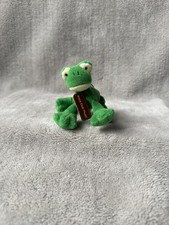 Retired Anna Club Plush Beanie Frog Exclusive Leather Tag Line Green Soft Toy
