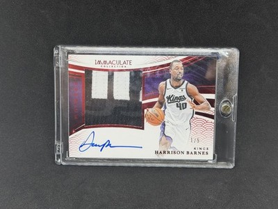 2024 Panini Immaculate Harrison Barnes 1/5 Auto Patch 
