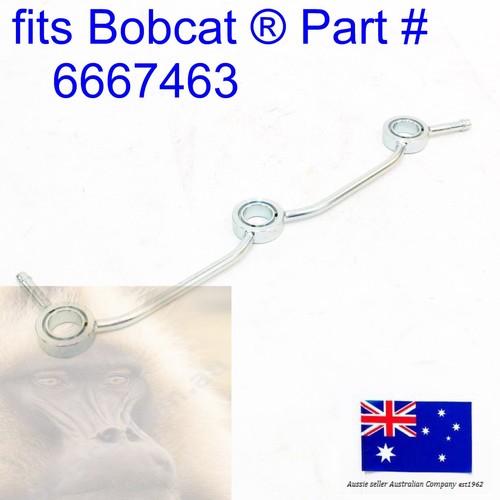 fits Bobcat Overflow Return Fuel Pipe 6667463 E32 E32i E34 E35 E35Z E35i E37 - Foto 2 di 16