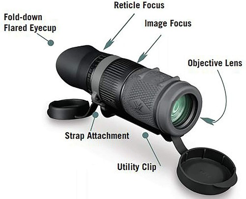 Vortex Optics Recce Pro HD 8x32 Tactical Monocular - Picture 5 of 6