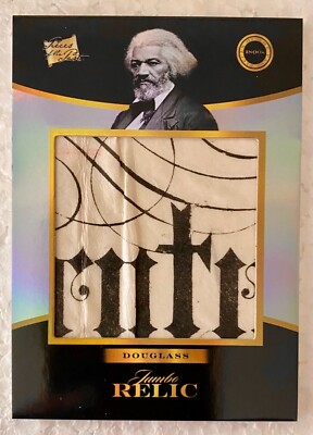 2024 Pieces of the Past 1800's Edition Frederick Douglass Hand Written Relic (b)