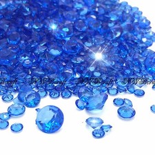 Royal Blue Mixed Sizes Scatter Diamonds Wedding Party Table Confetti Crystal