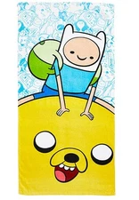 ADVENTURE TIME FINN JAKE PLUSH BEACH BATH TOWEL Authentic *NEW* SALE!