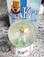 Kansas City Royals Mascot Sluggerrr Snow Globe - SGA - With Box KC Slugger Rare