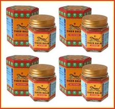 21gm Original Big Jar Tiger Balm Red Massage Spa Pain Relief pack of 4