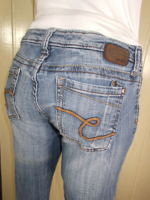 Jeans Slim Délavé Timezone Taille Basse W27 L34 - Taille 38, Occasion Très Bon état