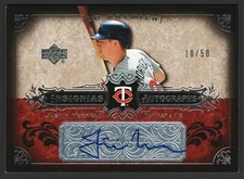 Justin Morneau 2007 Upper Deck Premier Insignias Autographs /50 #IN-MO Auto 🔥