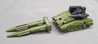 Convertible Plastic 3'' Robot Tank Toy Transforming green Action Figure.
