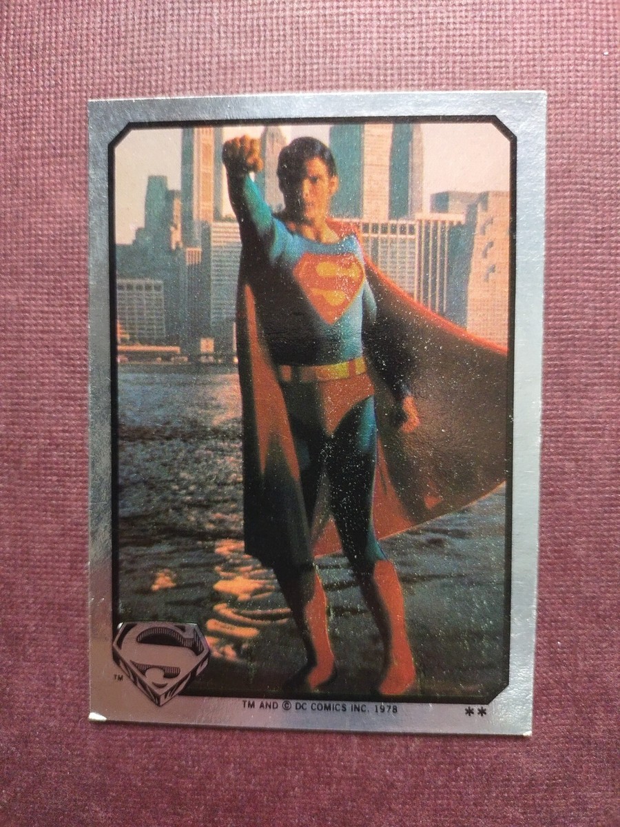 1978 TOPPS SUPERMAN FOIL STICKER 