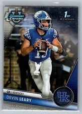 2023 Bowman University Chrome #56 Devin Leary