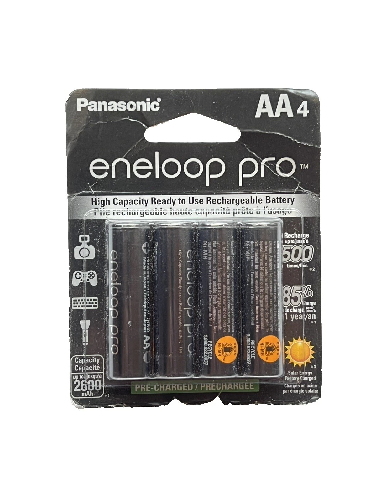 Panasonic baterias recarregáveis AA