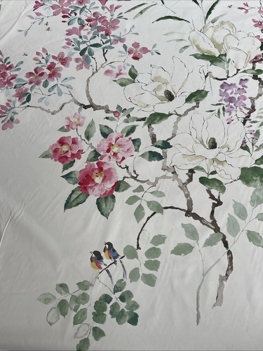 SANDERSON CURTAIN FABRIC DESIGN Magnolia & Blossom 10.2mtrs Blossom Leaf - Picture 5 of 5